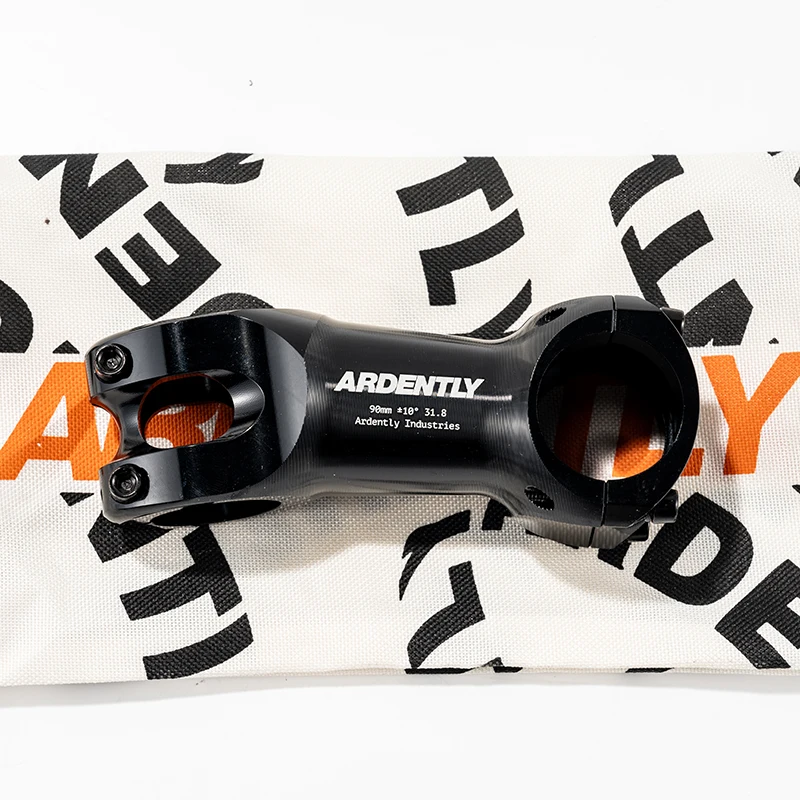 

ARDENTLY Ultra Light Bike Stem 10 Degree Fixed Gear Track Bicycle Adjustable Handlebar Power Stem 31.8x90 mm Cycling Accessories