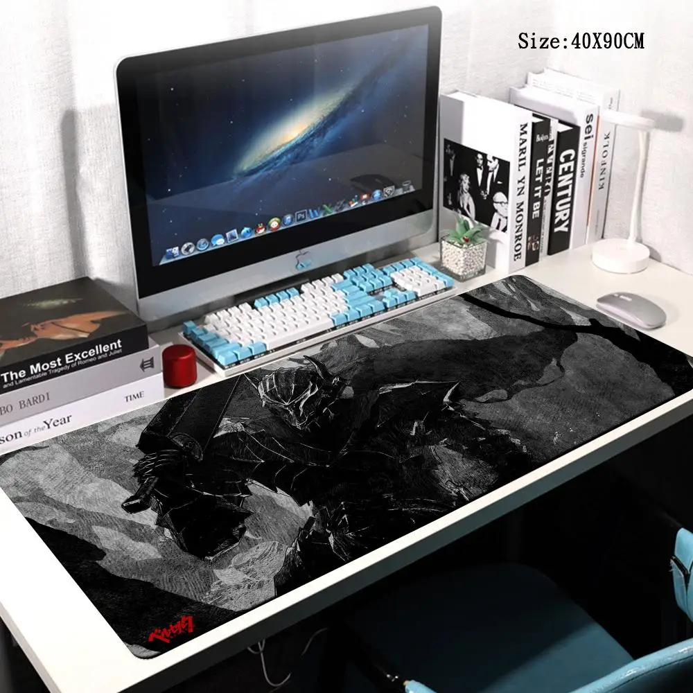 

Mouse Pad Berserk Guts Anime Dywan Gamer 90X40cm XXL Gaming Accessories Varmilo Keyboard Computer Mousepad CS GO LOL Desk Mat