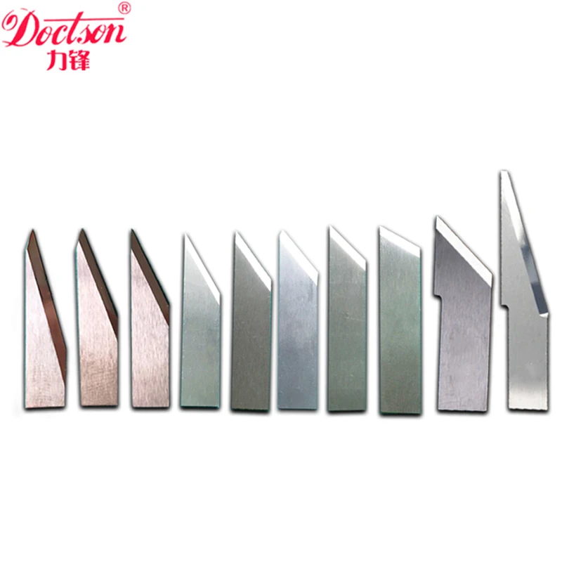 Customized 10Pcs 7° 9° 15° 16° 20° 25° 26° 30° 35°39°40°45°60° Digital Cutting Machines Tungsten Carbide Oscillating Blade