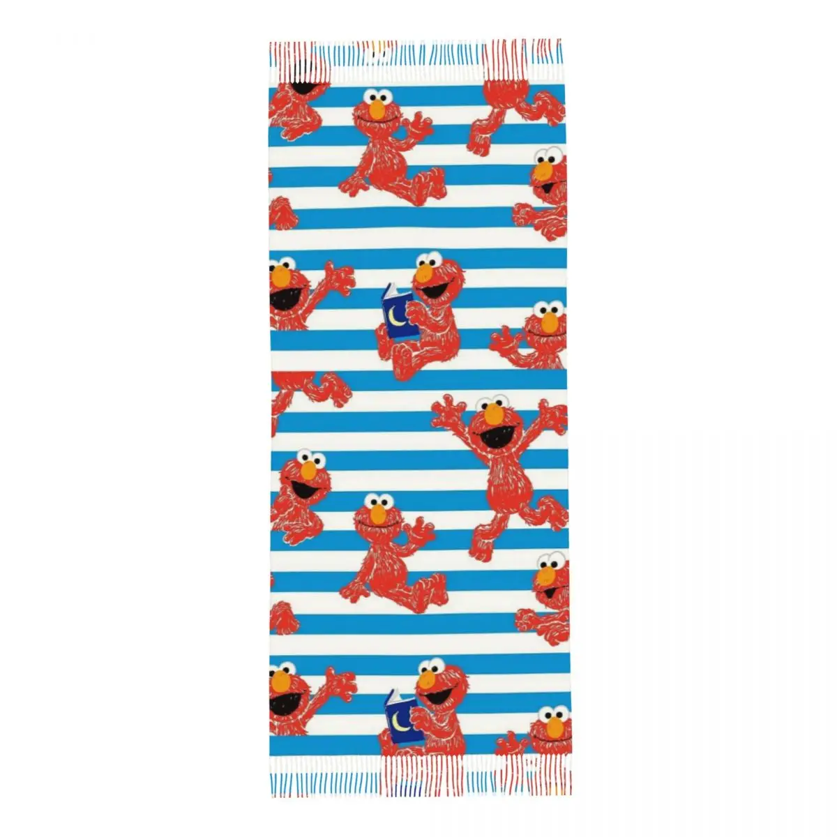 مخصص كوكي الوحش البرامج التلفزيونية وشاح التفاف المرأة شتاء طويل دافئ شرابة شال الأوشحة للجنسين #5