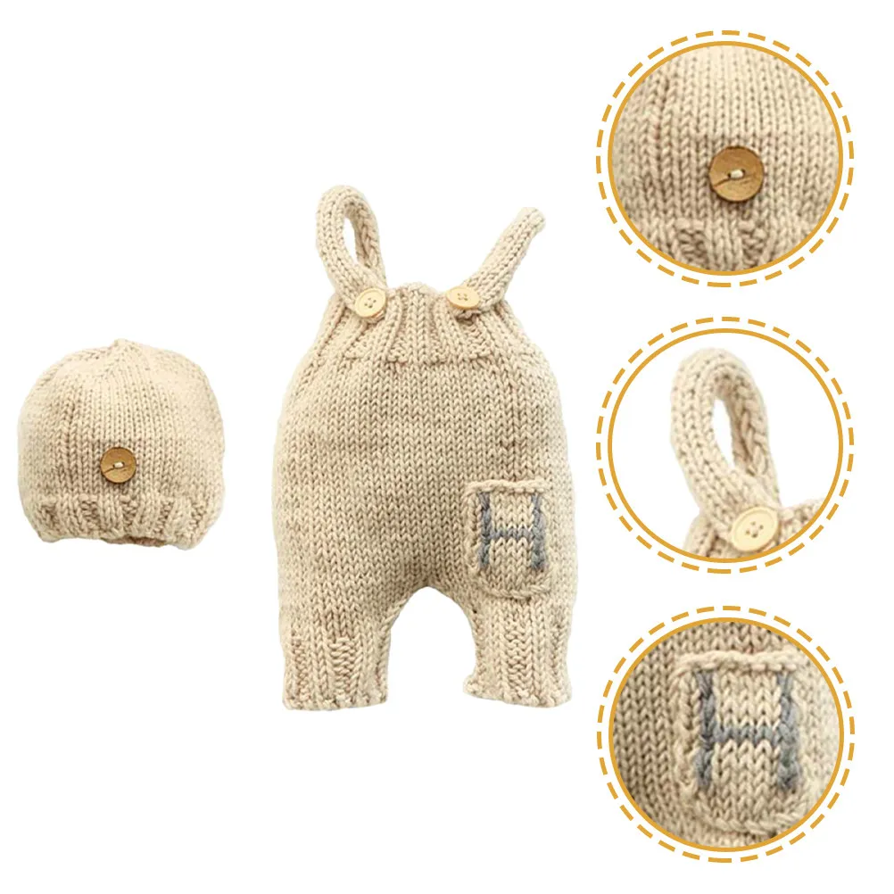 

1Set Baby Suspender Hat Outfit Newborn Photography Costume Comfortable for Babies Birthday Party Family