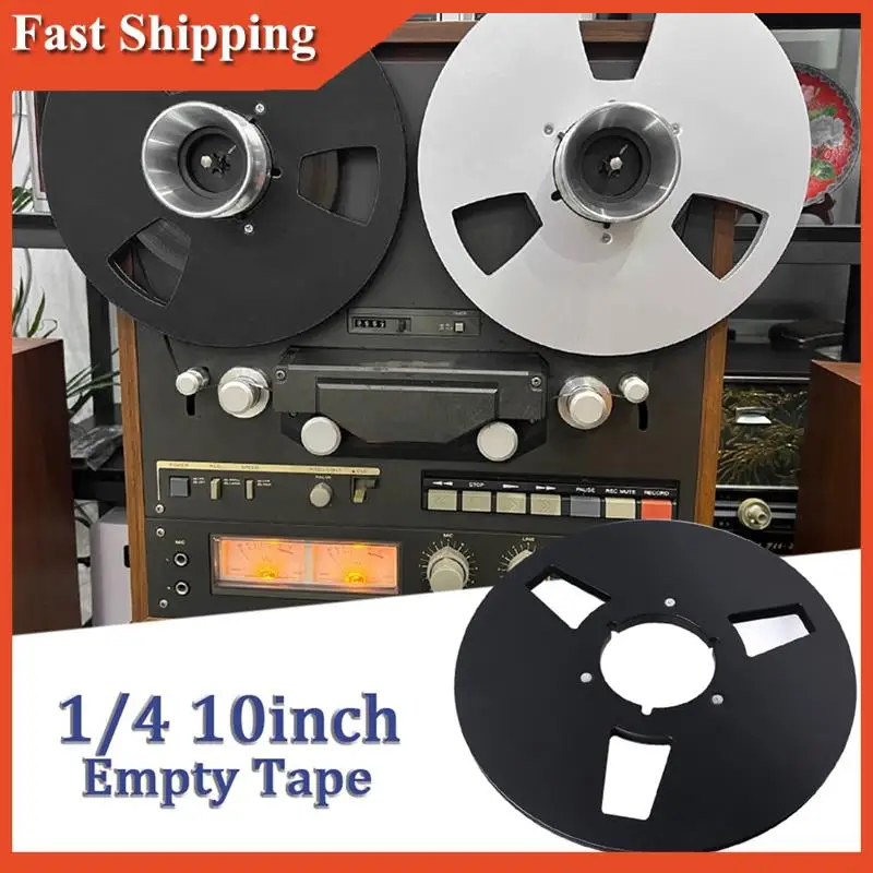 効率的な 3 穴 10.5 インチオープンリールオーディオテープ空の Nab ハブリールツーリールレコーダーディスク付き新しいアルミアクセサリー