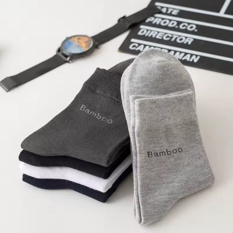 10Pairs Bamboo Fiber Socks Men Casual Business Anti-Bacterial Comfortable Breatheable High Quality Sock Male Plus Size EU38-46 - Image 6