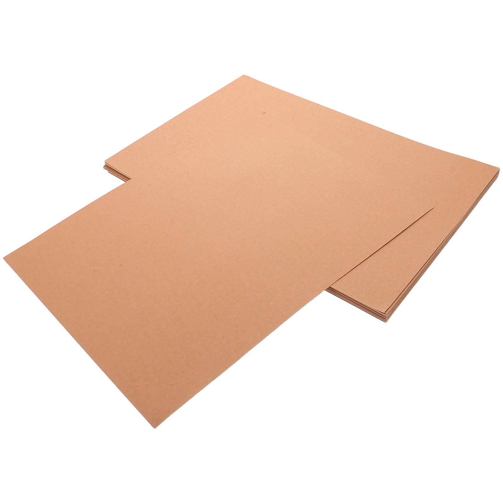 

50 Pcs Painting Handmade Cardboard Blank Paper Supplies Brown Cardstock Cardstocks Child Papers for Invitations