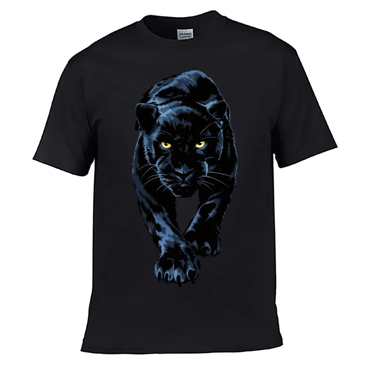 Fierce Black Panther Blue Graphic short-sleeved T-shirt