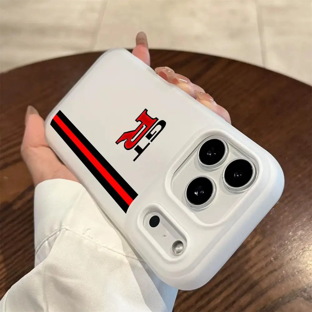 Funda de teléfono clásica G-GTR para iPhone 17 16 15 14 13 12 11 Pro Max Plus Mini funda transparente de gelatina a prueba de golpes