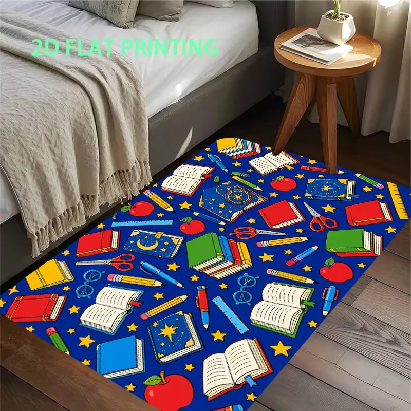 Cute Cartoon Teeth Dental Doormat Funny Tooth Toothbrush Pattern Entrance Floor Rug Creative Home Carpet for Porch Decor