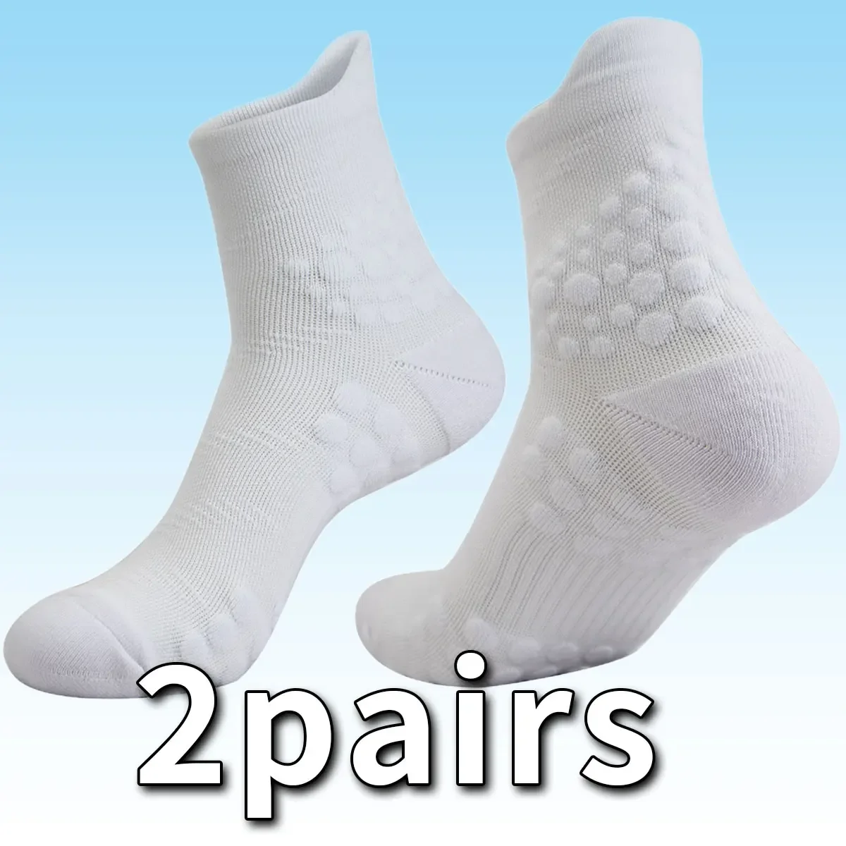 2Pair Professional Deodorant Marathon Socks Quick Drying Thick Custom Elite Breathable Sports Socks Towel Bottom Stockings