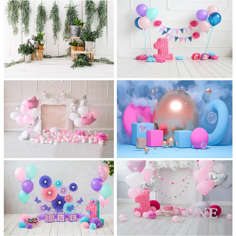 

SHENGYONGBAO Birthday Photography Backdrops Baby Newborn Portrait Photo Background Party Studio Photocalls Props 21318 ET-40