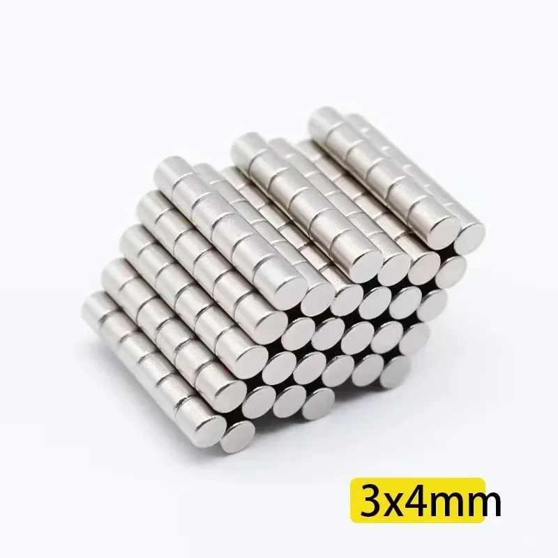 n35 3X4 standard size Round Mini Magnet Rare Superpower 3*4  Neodymium Magnets Search Magnetic Fridge  Crafts  Aimant