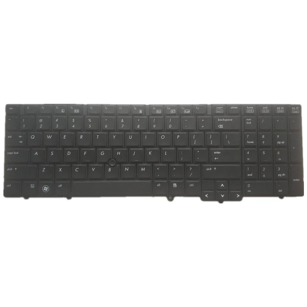 Laptop Keyboard For HP EliteBook 8540p Black US English Layout