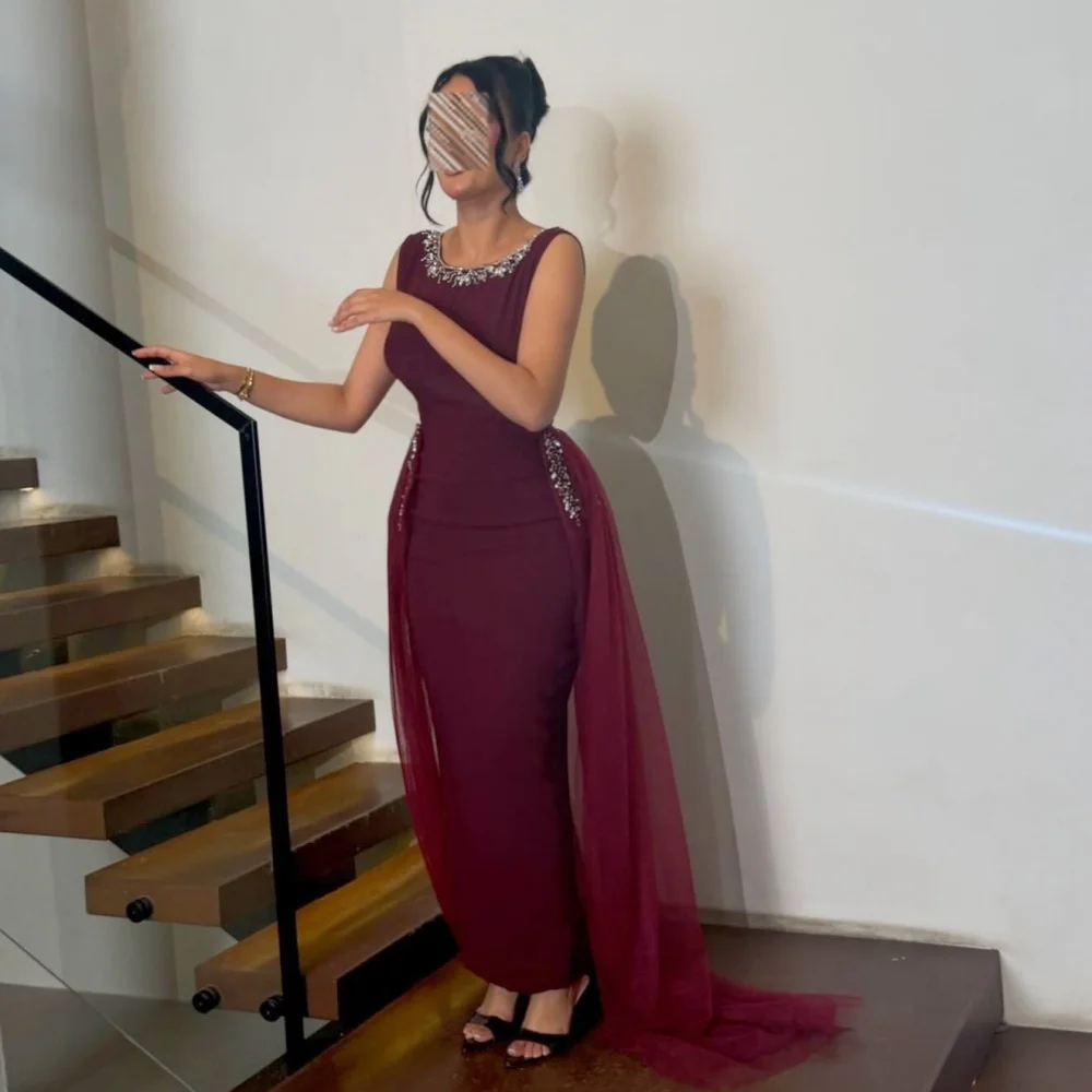 

Customized Formal Glitter sleeveless Evening Dress Straight Midi Dresses Bespoke Occasion Elegant Party Wedding