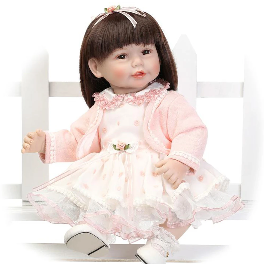 

20 Inch Girl Reborn Toddler Doll Bebe Reborn Bonecas Realistic Play House Toy Dolls Gift