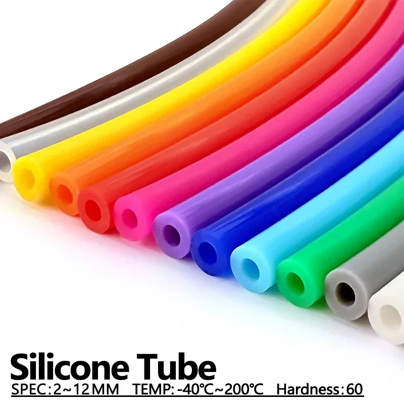 Safe Food Grade Silicone Tubing 1M Odorless ID 2mm 3mm 4mm 6mm-12mm Flexible Hose For Water Air Pump Home Brewing Beer