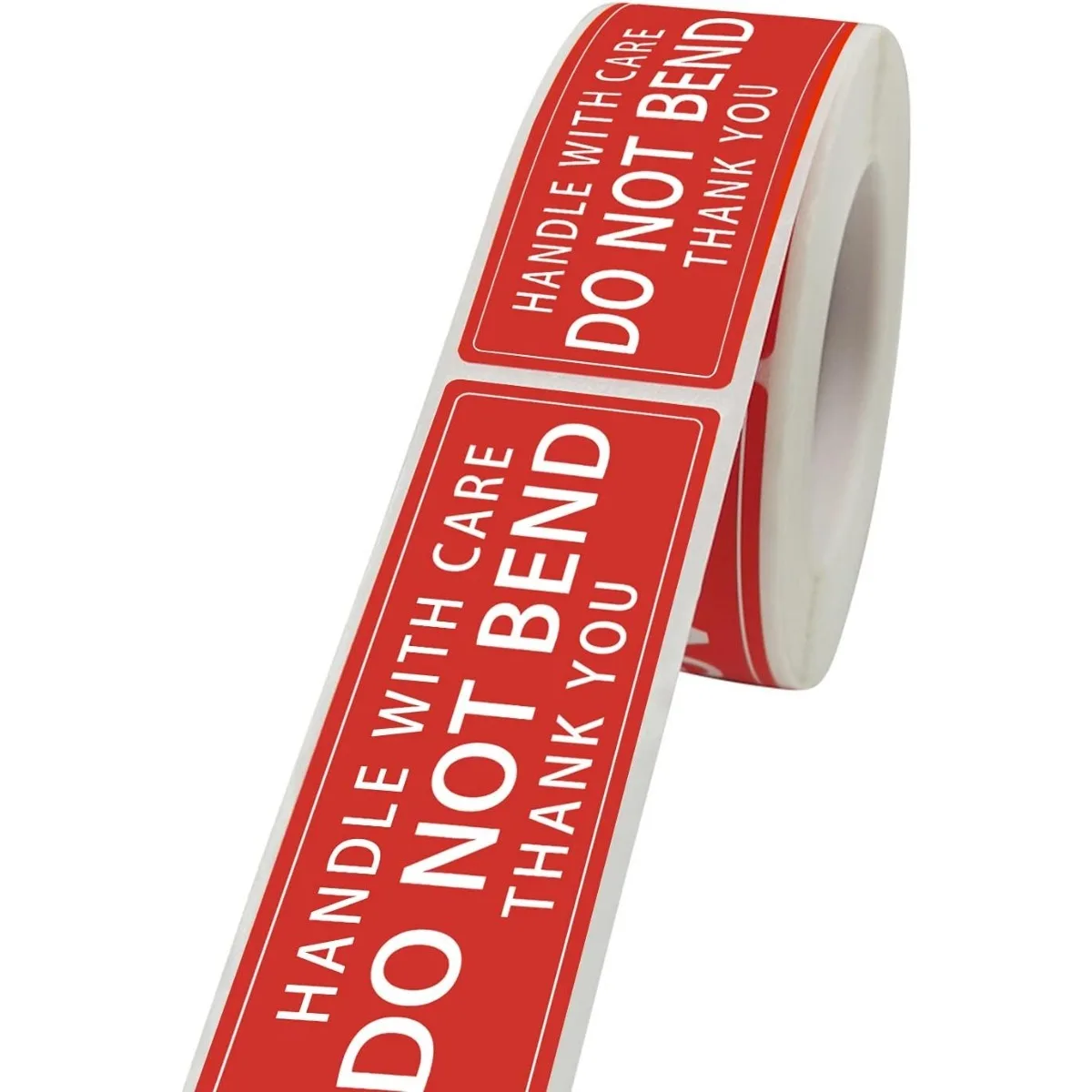 

500 этикеток в рулоне, ручка с уходом, 1, 1,8-дюймовая хрупкая наклейка, не изгиб, наклейки «спасибо», самоклеящаяся адрес доставки