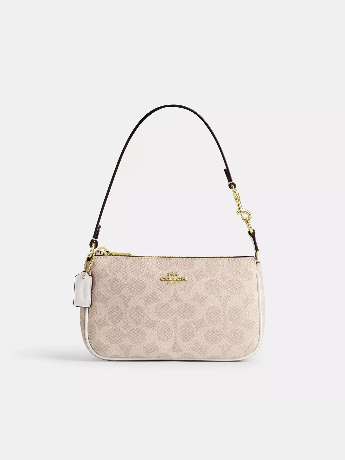 

Coach Nolita 19 In Blocked Signature Canvas Women Clutch Bag With Metal Logo Shoulder Bag,CW426