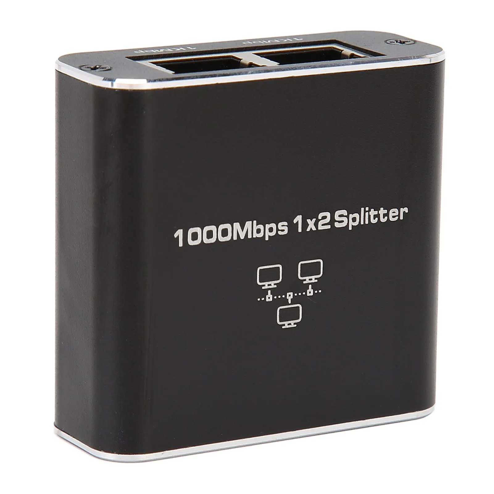 مقسم كابل إيثرنت عالمي 1000 ميجابت في الثانية 1 إلى 2 متوافق مع جهاز Cat5 Cat5e Cat6 Cat7 مقسم شبكة RJ45