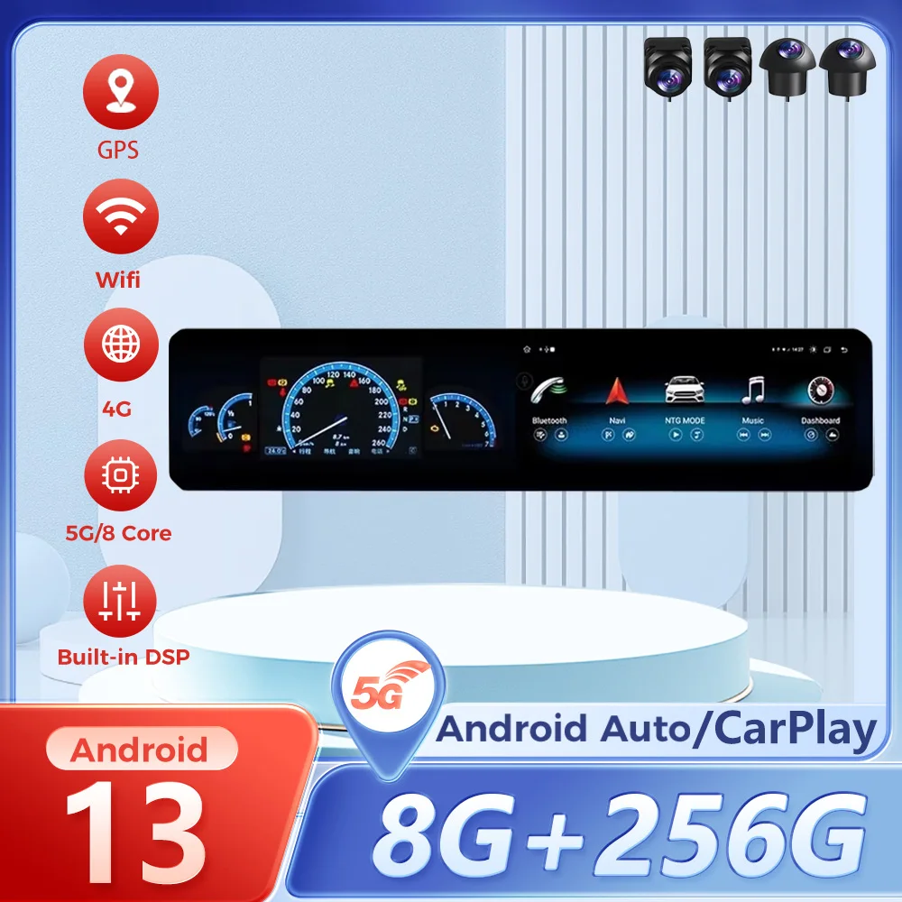 

Car Radio For Mercedes Benz A class CLA/GLA/W176/CLA-C117/GLA-X156 2013-2018 Android 13 Android Auto Multimedia Video Player GPS