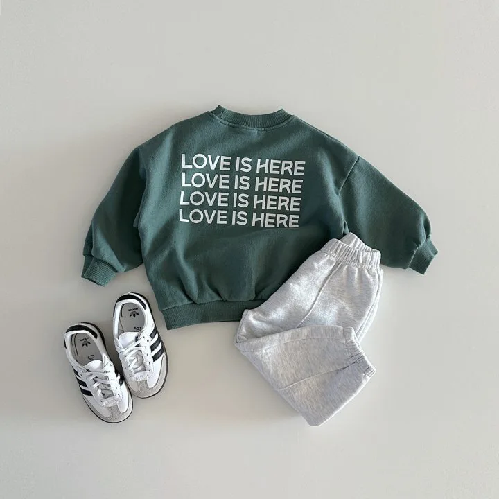 2024 Autumn Children Clothes Girl Boy Letter Print Hoodie Baby Long Sleeve Casual Tops All-match Fashion Kids Cotton Sweatshirt