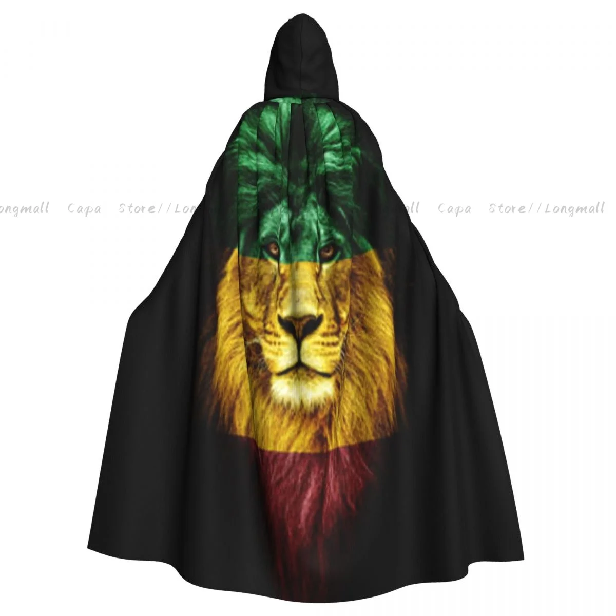 Witch Cloak Llion Faceart And Patriotism Leader King Portrait Halloween Cosplay Costume Unisex Adult Cloak Retro Ages Cape