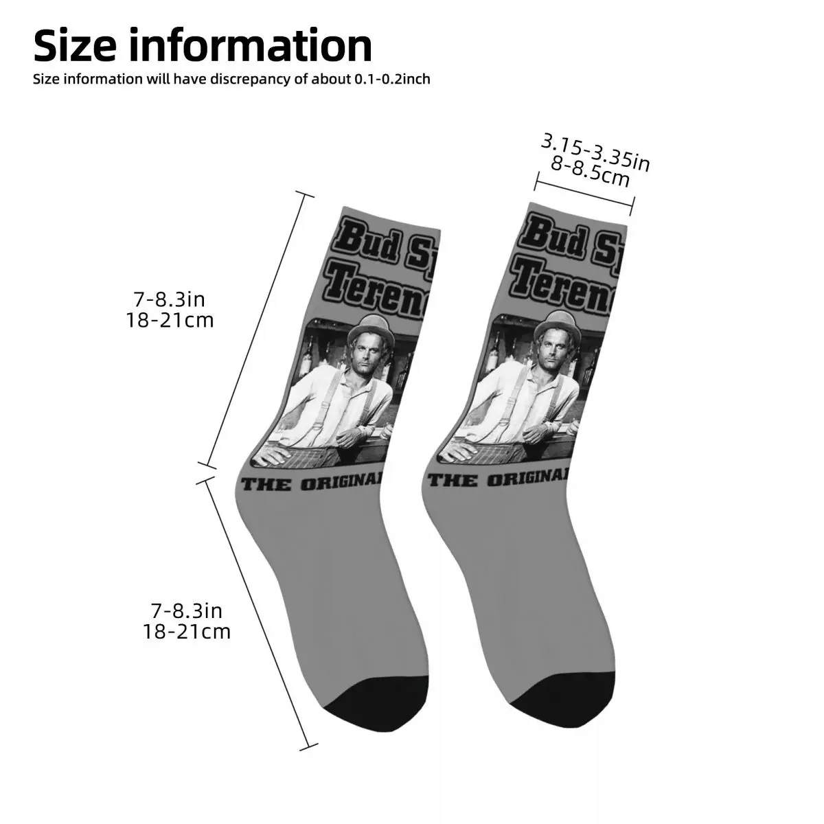 Bud Spencer Und Terence Hill Socks Men\'s Women\'s Polyester Casual Socks Harajuku Spring Summer Autumn Winter Socks Gifts