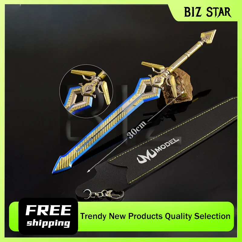 30 ซม./11.81in Apex Legends พลังงานพื้นฐานดาบ Holster อาวุธโลหะรุ่นอุปกรณ์ต่อพ่วงเกมกลางแจ้งมีดของขวัญของเล่นสําหรับชาย