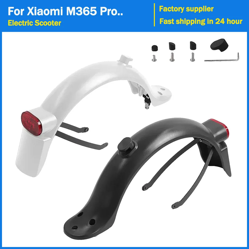 Rear Wheel Fender Kit for Xiaomi M365 1S Pro Pro2 Electric Scooter Mudguard Taillight Bracket Support Replacement Accessories