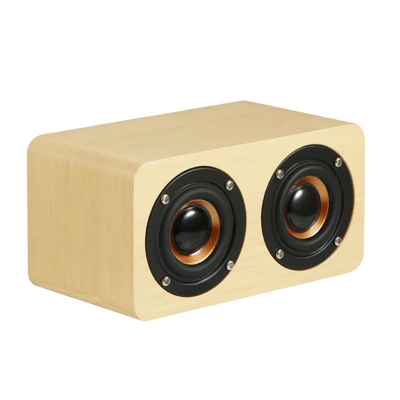 Redwingy K5A Portable Hifi 5 Inch Outdoor Subwoofer Blue Tooth Wooden Bamboo Bluetooth Speaker Bt Wireless Stereo Speaker