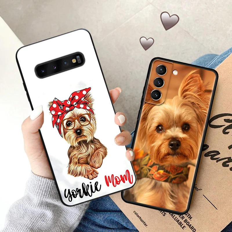 Case For Samsung S24 Plus S23 FE S22 S21 S20 S10 Lite Yorkshire Terrier Dog Painted Phone Cover For Galaxy Note20 Ultra Case