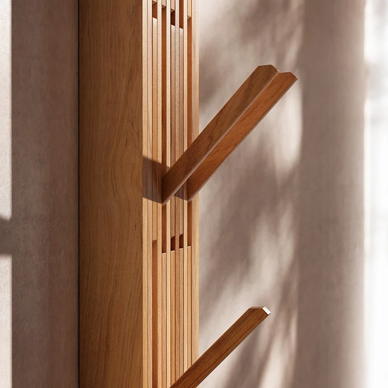 Wall Mounted Coat Racks Organizer Wooden Foldable Clothes Hangers Storage Entrance Shelf Entrance Hall Coat Hat Rack Furnitures