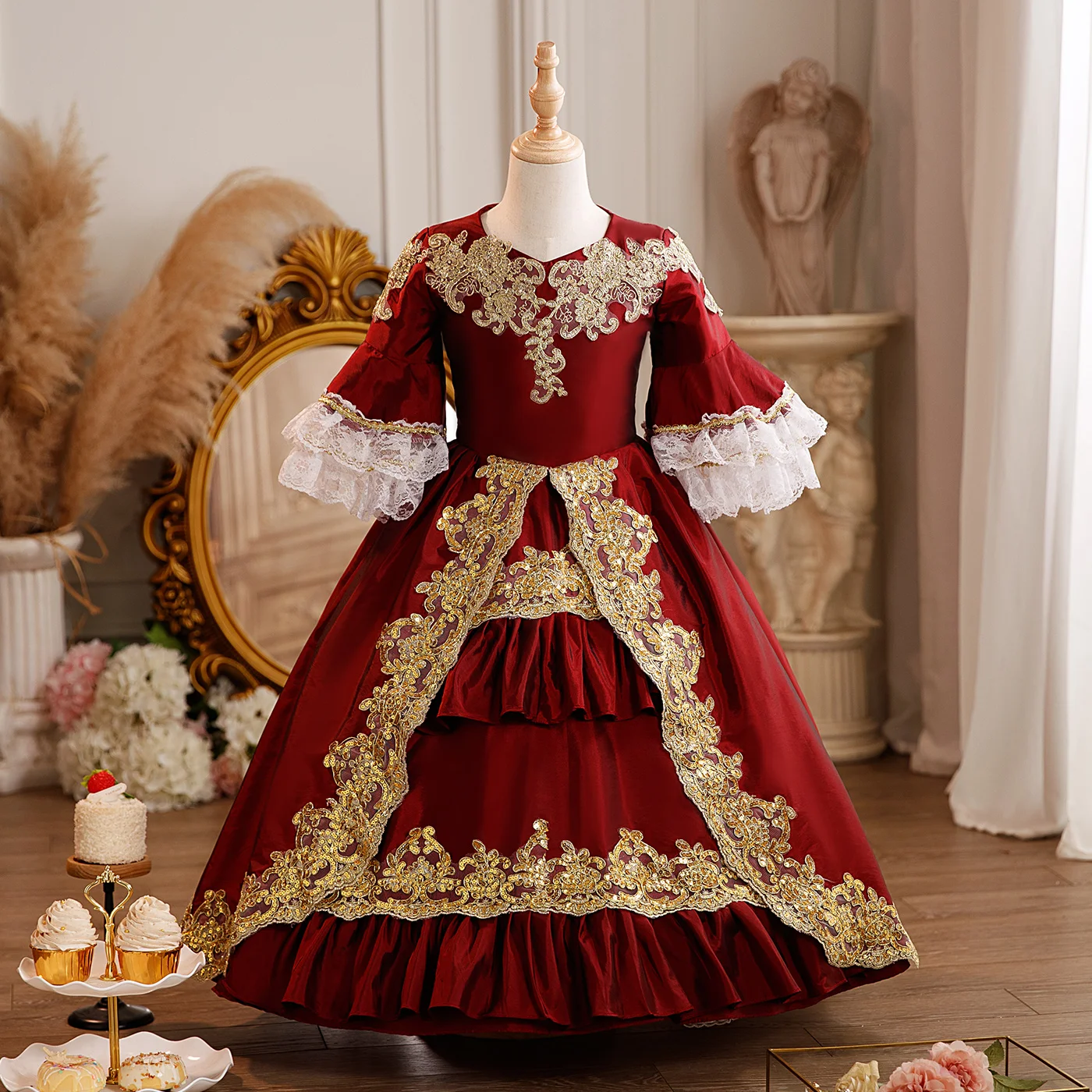 Children's Baroque Rococo Historical Dress Girls 18th Century Masquerade  Party Princess Dresses - AliExpress 200000532