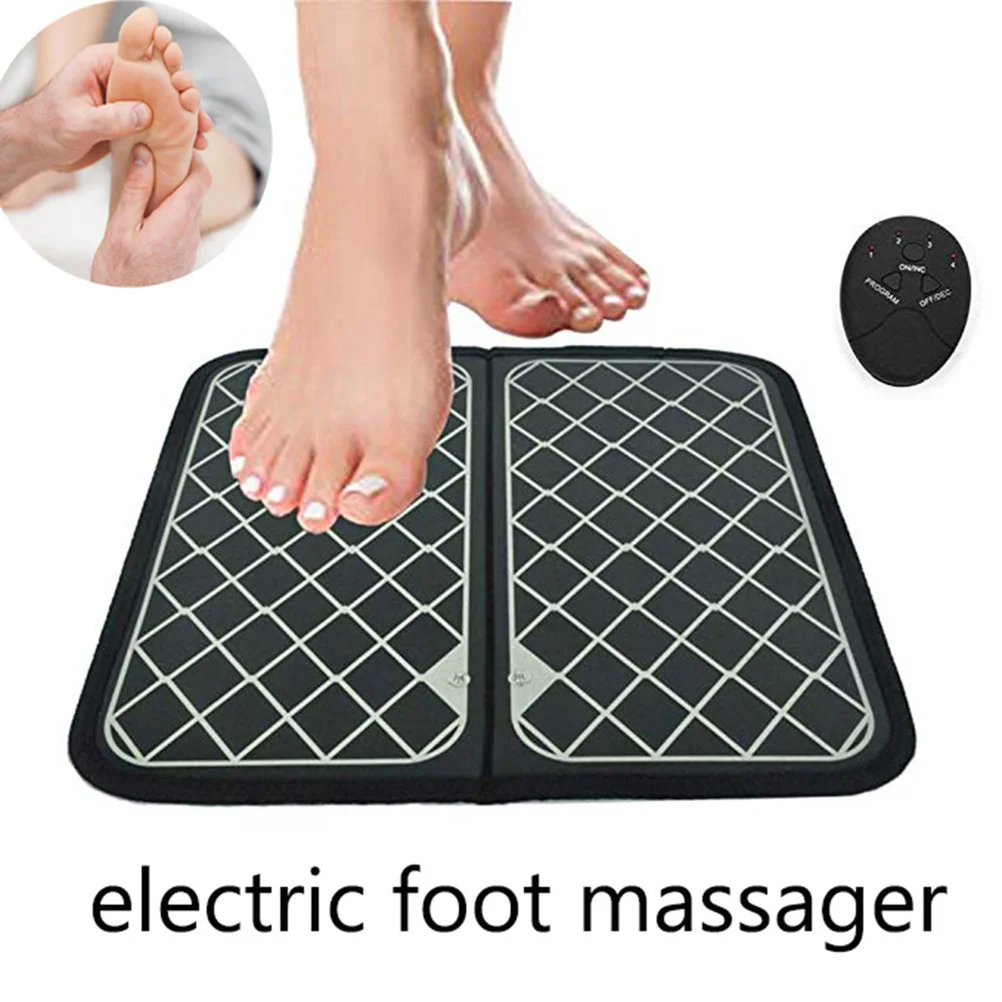 

1Pcs Electric Foot Massager Mat Premium Foldable USB Rechargeable Stimulates Blood Circulation Relaxation Home Use Foot Massage