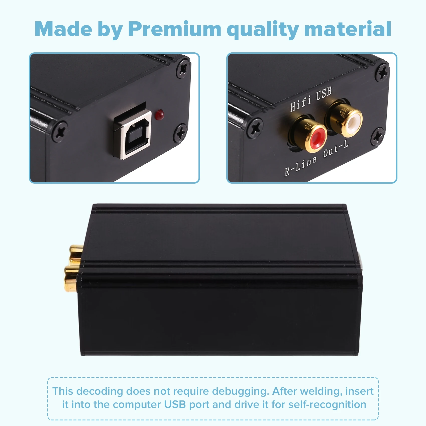 belong L1387 for DAC 4X Four-Parallel TDA1387 Fever USB Decoder Finished Product Upgrade TDA1543