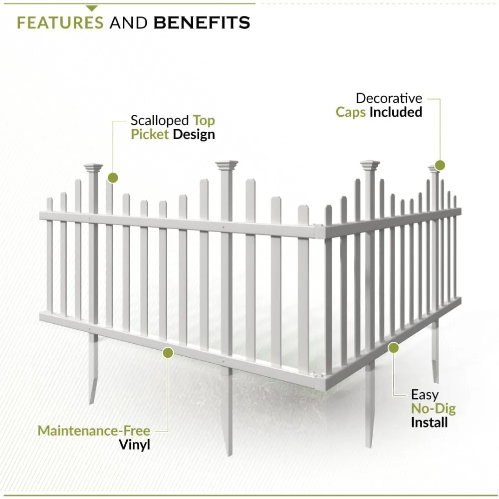 (2 paneles) Kit de paneles de valla No Dig Zippity Madison, sin paneles de valla Dig