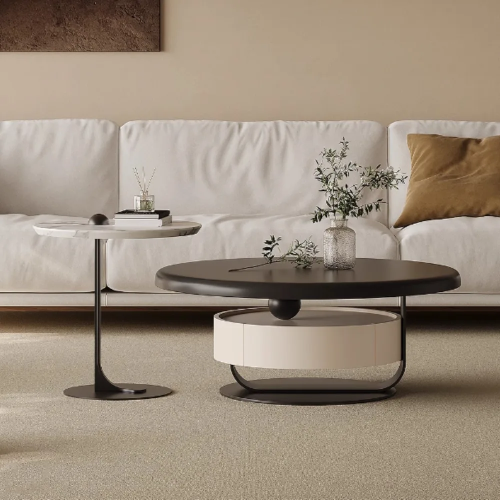 

Steel Luxury Coffee Table Designer Round Unique Bedroom Coffee Table Living Room Modern Stolik Kawowy Entrance Furniture