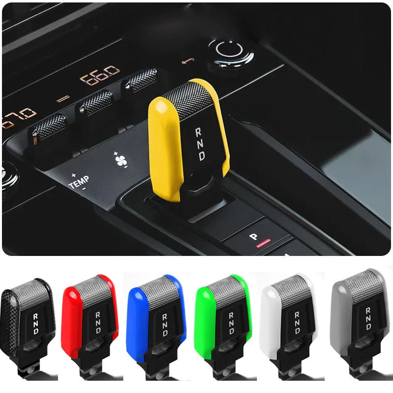 

Car Carbon Fibre Gear Shift Lever Knob Trim Cover Replacement for Porsche 911 992 2020-2025 Modified Accessories