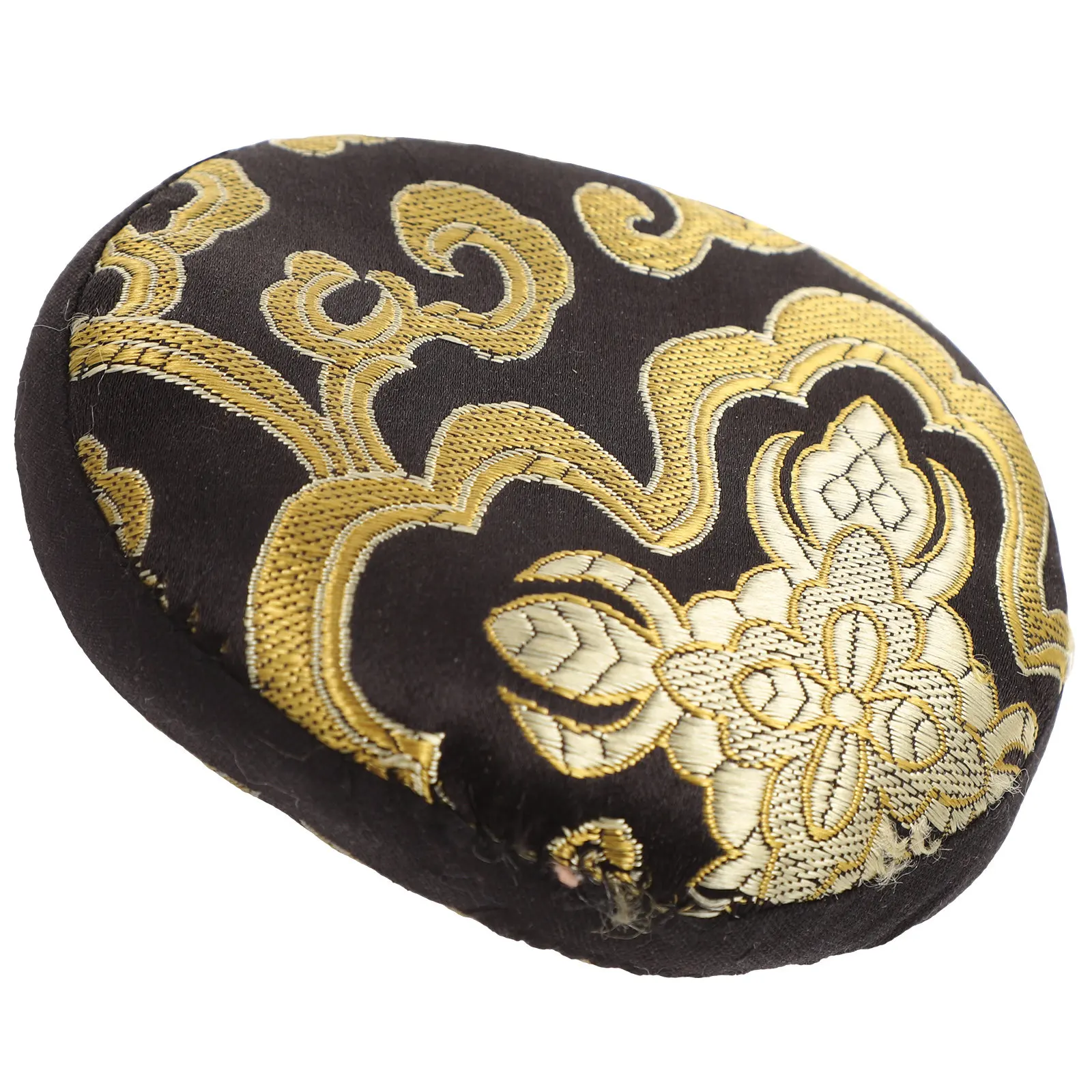 Decorative Singing Bowl Pad Wood Fish Pattern Sound Bowl Cushion Compact Lightweight Home Temple Furnishing Buddhist Accessories