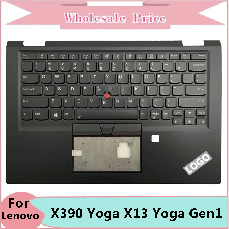 

New Original For Lenovo Notebook Thinkpad X390 Yoga X13 Yoga Gen1 Laptop Palmrest Case Keyboard US English Version Upper Cover