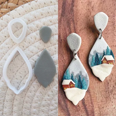 New Earrings Polymer Clay Molds Snake/Cat/Butterfly/Fox Soft Pottery Clay Cutters DIY Earring Jewelry Pendant Making Clay Tools