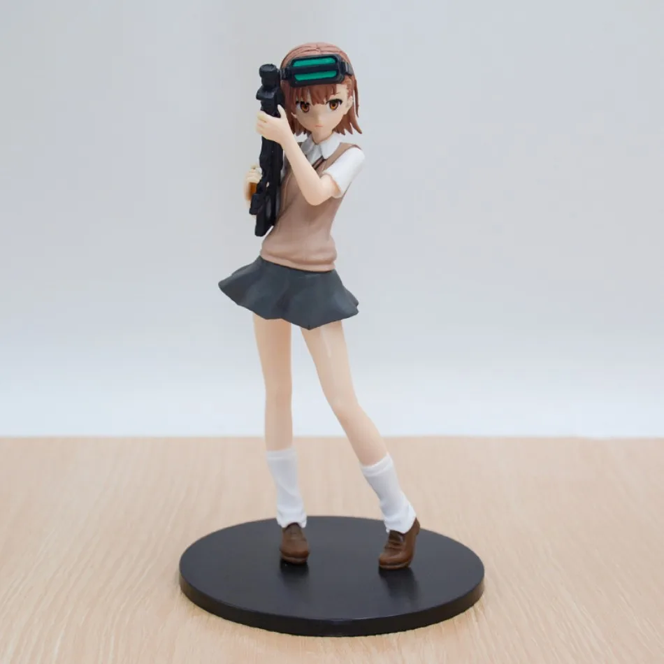 Neue 17 cm Anime einen bestimmten Index magische Misaka Mikoto Railgun Mädchen Anime Figur Actionfiguren PVC Cartoon Anime Modell Spielzeug vorhanden – Detail 3