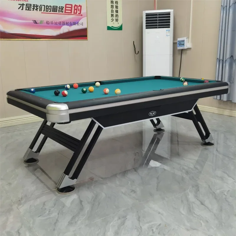 Chinese black eight standard billiard table with table tennis table iron legs level adult
