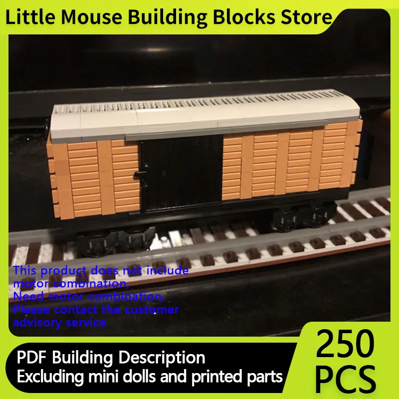 

City Car Model MOC Building Bricks Boxcar On The Freight Train Modular Technology Assemble Children Toys Suit Gifts Holiday