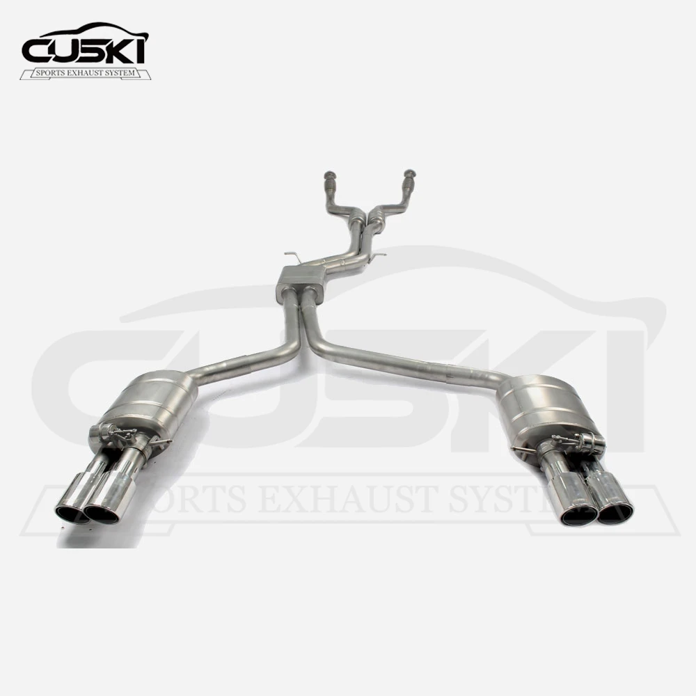 Car Exhaust Pipe Modification Catback Exhaust for Audi S5 B8 2009-2015 3.0T Mid-End Exhaust Pipe Valve Control Exhaust System