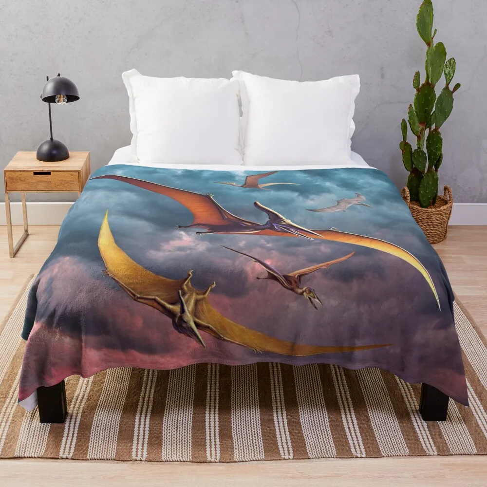 

Pterosaur Squadron Throw Blanket Luxury St Blanket sofa Flannels Blanket Bed linens