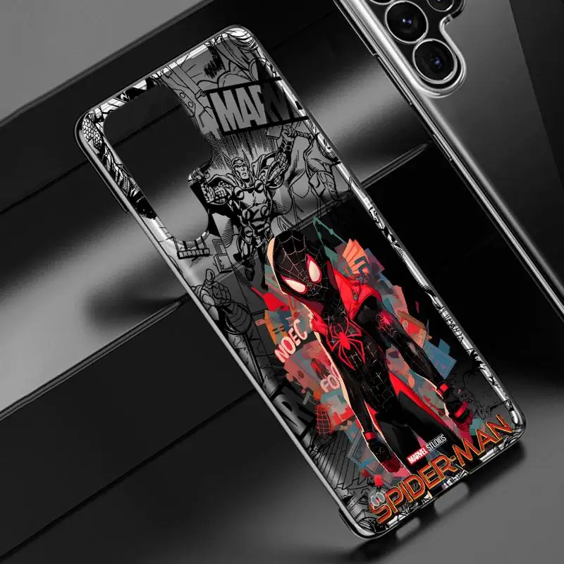 Spider Man Across The Verse phone case for Samsung Galaxy S24 s23 Ultra FE cases s20 s21plus s22 borderless cooling clear funda