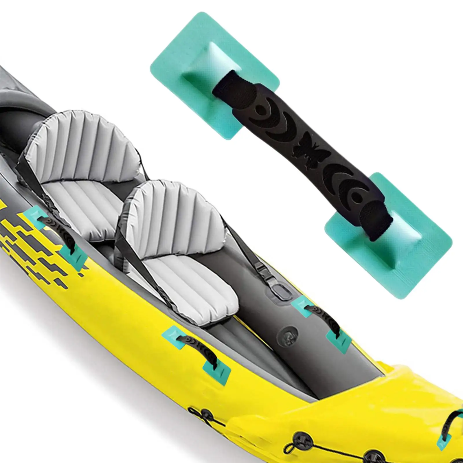 

Strap Armrest Grab Handle for Raft Dinghy Kayak Simply Remove Old Handle