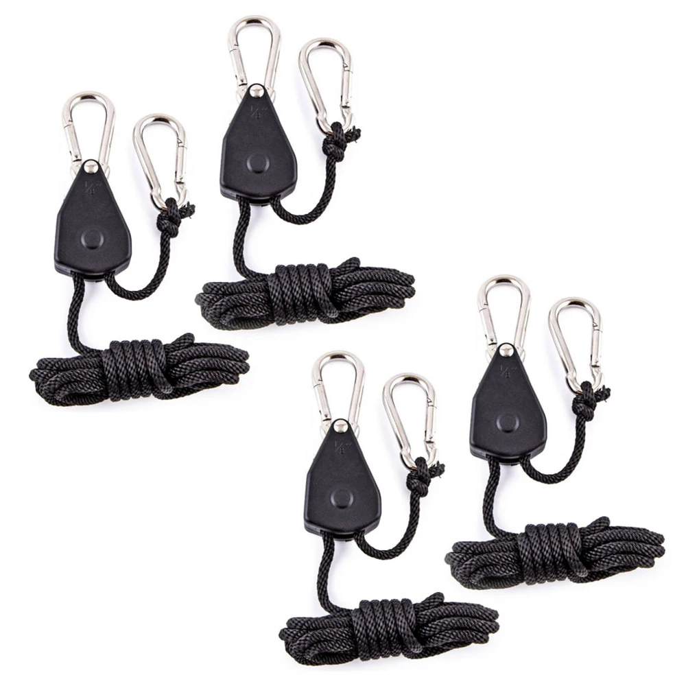 4-20 piezas trinquetes de polea Kayak y canoa barco arco popa cuerda bloqueo amarre correa resistente colgador de cuerda ajustable