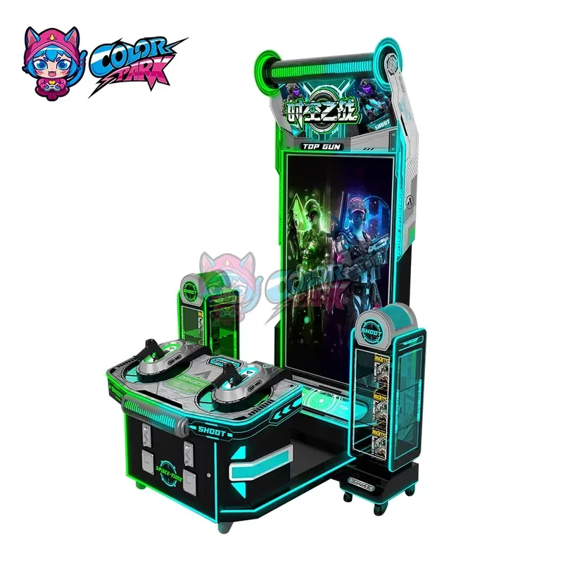 for Colorful Park High Quality Coin Operated Punching Arcade Game Machine Shooting Game Fire Sniper