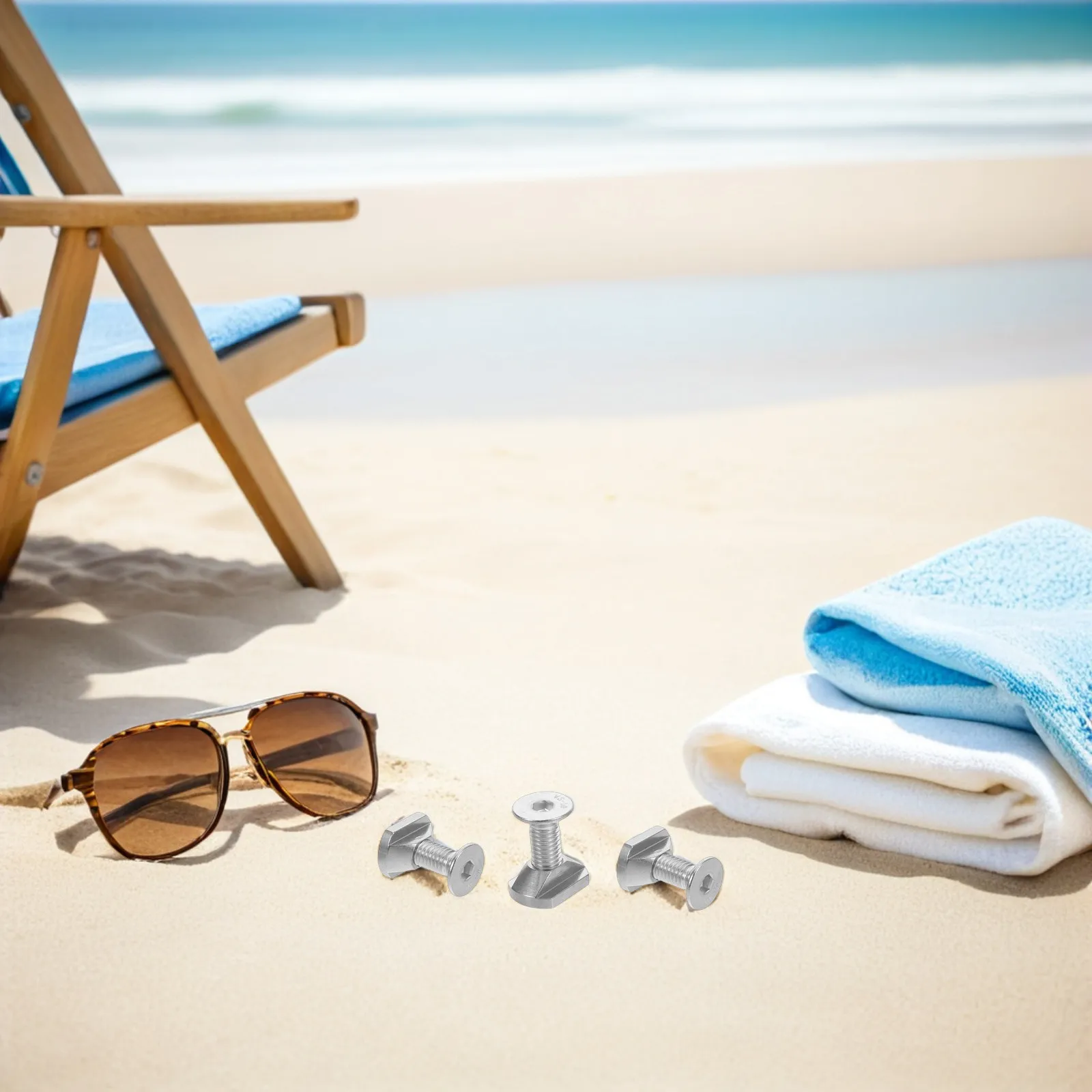 

Комплект из 4 гидрофойл-гайок M6 из нержавеющей стали для крепления к серфборду, скользящие шестигранные винты для вингфойла, SUP-борда, кайтборда