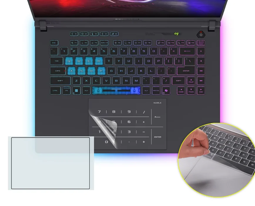 Matte Touchpad Protective film Sticker Protector for Asus ROG Strix G16 (2025) G615 LW LM LR / ROG Strix SCAR 16 2025 G635 LW LX